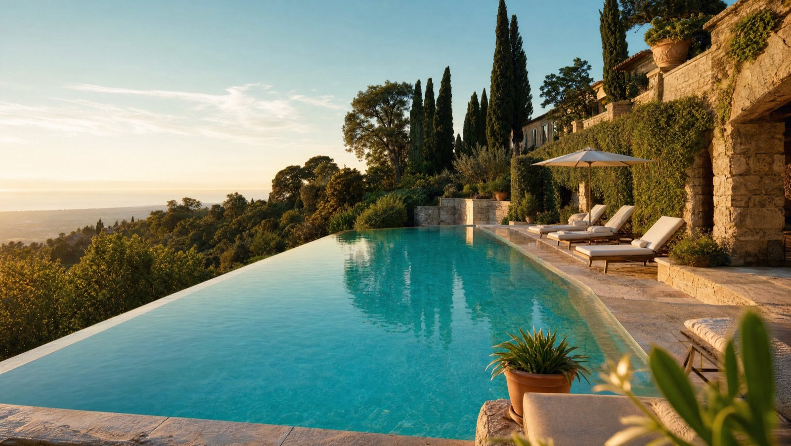 Piscina a sfioro su misura by Morretta